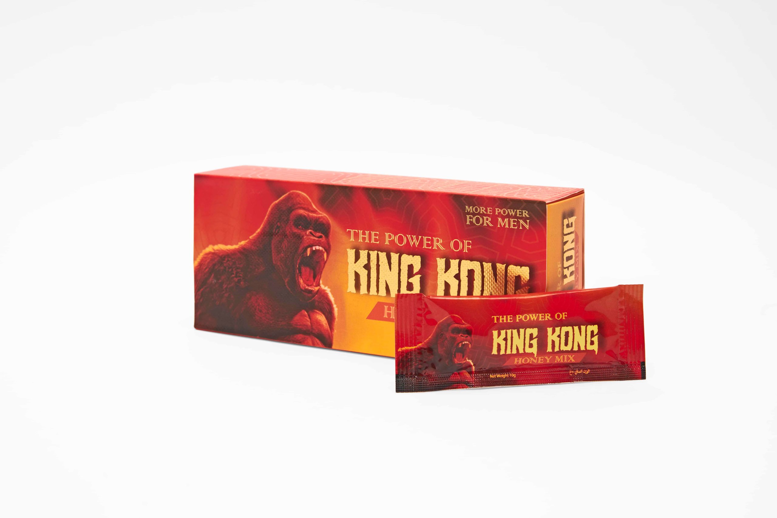 Emballage du King Kong Honey Mix - Miel aphrodisiaque naturel pour booster la libido et lutter contre les problèmes d’érections